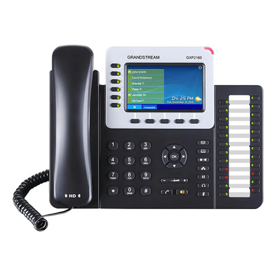 Teléfono Ip 6 Líneas Color Audio Hd Poe Grandstream Gxp-2160 | Meses sin interés