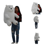 Oso Polar Sentado Escandaloso Peluche Ultrasuave X 80 Cmts