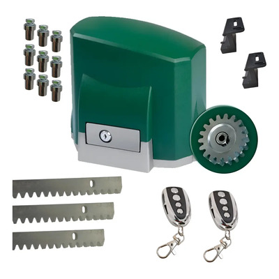 Kit Motor Ch 400 Kg Y 3 Mts Cremallera Seg Corredizas Frecuencia 433 Tamaño Del Engranaje Z18 | Meses sin interés