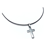 Collar Gargantilla Cruz Acero Hombre Mujer