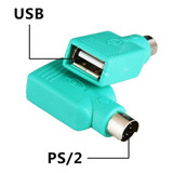 Adaptador Ps2 Macho A Usb Hembra Mouse O Teclado X2 U