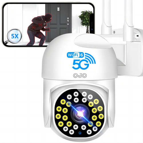 Ojo® 5g Cámaras De Seguridad Con Led Alarma Wifi6 1080p