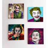 4 Set Pintura De Diamantes Cuadros Decor Joker 30x30cm