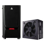 Gabinete Gamer Azza 110f M-atx + Fuente 650w 80 Plus Bronce