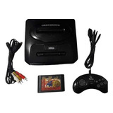 Mega Drive 3 + Controle + Cabos + Cartucho Original