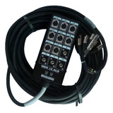 Medusa Multicabo 4 P10 / 8 Xlr, 12 Vias 30 Metros