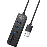 Hub 3 Portas Usb 3.0 5gbps Leitor Cartão Sd Micro Sd 5 Em 1