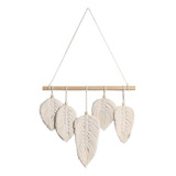 Pluma Boho Chic Tejido Decoración De Pared Macramé