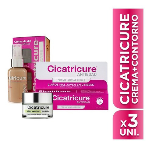 Kit Facial Cicatricure Hidratacion + Antiedad + Ojos