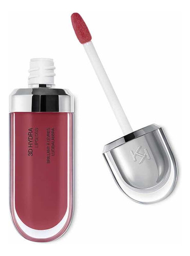 3d Hydra Lipgloss Kiko Milano Cor 21. Brun Rose. Acabamento Glitter Cor Rosa