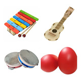 Kit De Brinquedos Instrumentos Musicais Infantis Montessori