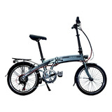 Bicicleta Sbk E-folding X9 R20 6v Color Gris/negro