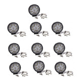 10 Faros Proyectores 9 Led 27w Moto 4x4 Cuatri Off Road 