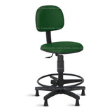 Cadeira Caixa Alta De Escritório Secretaria Rj Verde