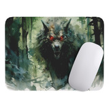 Mouse Pad Lobo Arte De Animales - 17cm X 21cm D21