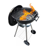 Parrilla Portatil C/ Ruedas A Carbon 44cm Alp-22018a