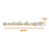 Cantinho Do Café Mdf Cru Aplique Decoração Mod 03
