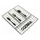 Organizador Porta Talheres Kitchen Cozinha Grade Moderno