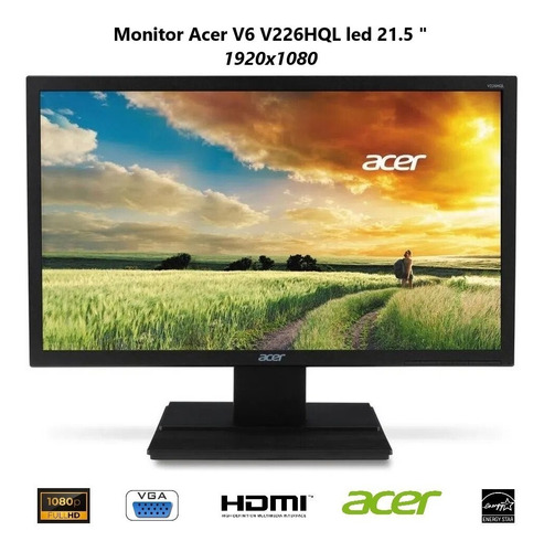 Monitor Acer V6 V226hql Led 21.5   Negro 100v/240v