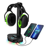 Picohemmo Soporte De Auriculares Rgb Para Juegos De Escritor