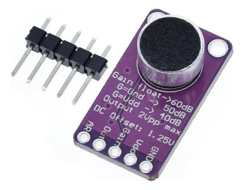Módulo Sensor D Sonido, Sensor Control Max9814, Para Arduino