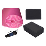 Yoga Mat Ecologica Tpe 2 Tonos + 2 Ladrillos Goma Eva