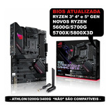 Placa Mãe Asus Rog Strix B550-f Gaming Wifi Ii Ryzen 3ª4ª 5ª Cor Preto