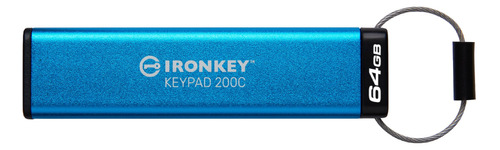 Memoria Usb-c Kingston Ironkey Keypad 200 64gb Aes Flip