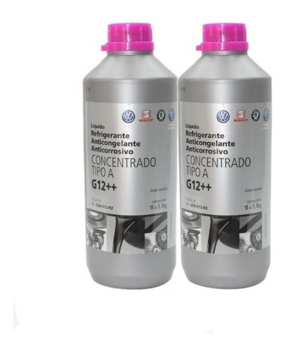 Liquido Refrigerante G12 Volkswagen Original X 2 Lt