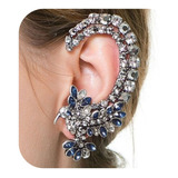 Brinco Ear Cuff Beija Flor Strass Blogueira Lado Único