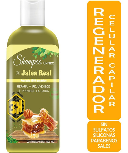 Shampoo De Jalea Real Regenerador Capilar 1l Vivonatural &3h