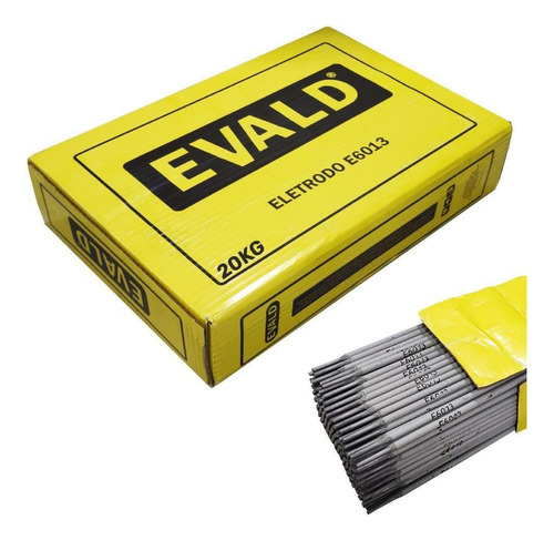 Eletrodo Para Solda E6013 2,5 Mm 20 Kg Ferro Aço Metal Evald