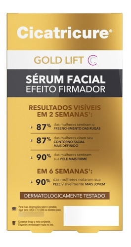 Sérum Facial Gold Lift Efeito Firmador 30ml 