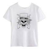 Polera Guns And Roses Logo Calavera Banda Axl Unisex Ropa