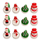 12 Velas 3d Decorativas Para Navidad Vrla Navideña 3d 02