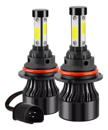 Kit De Focos Led De 4 Lados H4 H13 9007 Para Luz Alta Y Baja