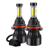 Kit De Focos Led De 4 Lados H4 H13 9007 Para Luz Alta Y Baja