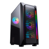 Gabinete Gamer Cougar Mx410 Mesh-g Rgb Color Negro