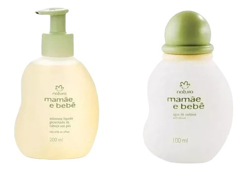 Kit Água De Colônia Mamãe E Bebê + Sabonete Líquido 