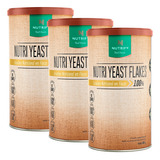 Kit 3x Nutri Yeast Flakes Levedura Nutricional Flocos - 300g