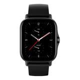 Smartwatch Amazfit Fashion Gts 2e Com Gps Tela Amoled Sensível Ao Toque De 1.65  Pulseira Obsidian Black De Silicone
