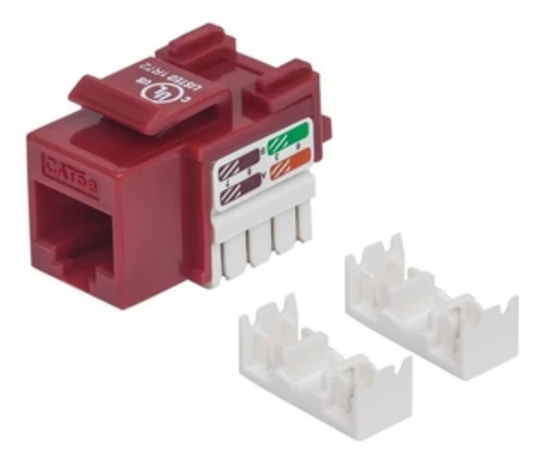 Pack 4 Módulo Jack Rj45 Cat 5e Para Cable De Red Utp