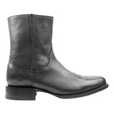 Botin Vaquero Hombre Siete Leguas 11200 Negro Con Cierre