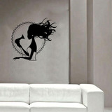 Vinilo Pared Peluqueria Espejo Wall Stickers