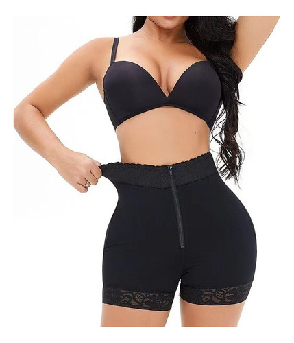 Faja Short Con Cierre Levanta Gluteos Colombiano Moldea P