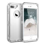 Funda Uso Rudo + Mica Cristal Para iPhone SE 2020 7 / 8 Plus