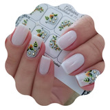 Unhas Decoradas Kit 60 Adesivos De Unhas 3d Florais - 6 Cart