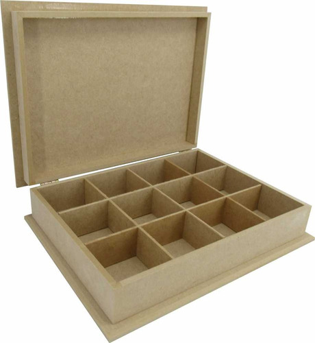 Caixa Organizadora 12 Divisorias Com Base Mdf