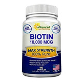 Biotina Con 10,000 Mcg - Max Strength Vitamina  B Supplemen