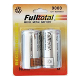 Pila Recargable Tipo D Fulltotal 9000mah Pack X 2 Pilas